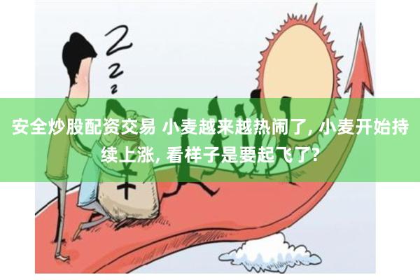 安全炒股配资交易 小麦越来越热闹了, 小麦开始持续上涨, 看样子是要起飞了?