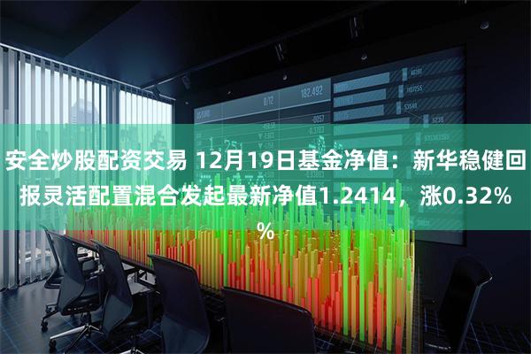 安全炒股配资交易 12月19日基金净值:新华稳健回报灵活配置混合发起最新净值1.2414,涨0.32%