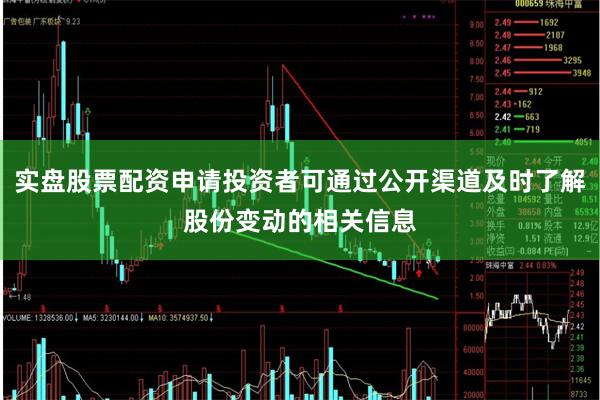 实盘股票配资申请投资者可通过公开渠道及时了解股份变动的相